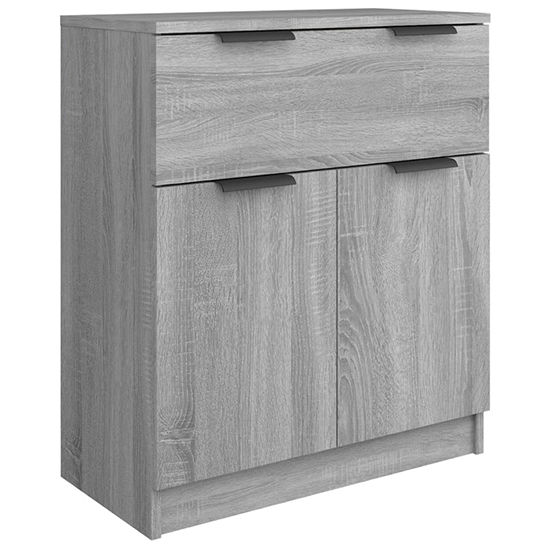 Bolivar Sideboard With 2 Doors 7 Drawers In Grey Sonoma Oak