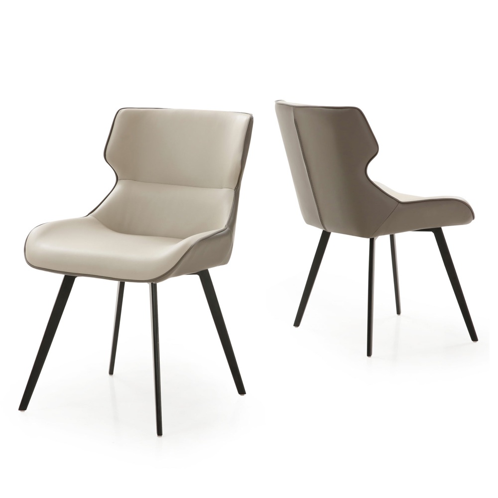 Bolivia Glass Dining Table With 6 Stone Grey Chairs In Blue Mist