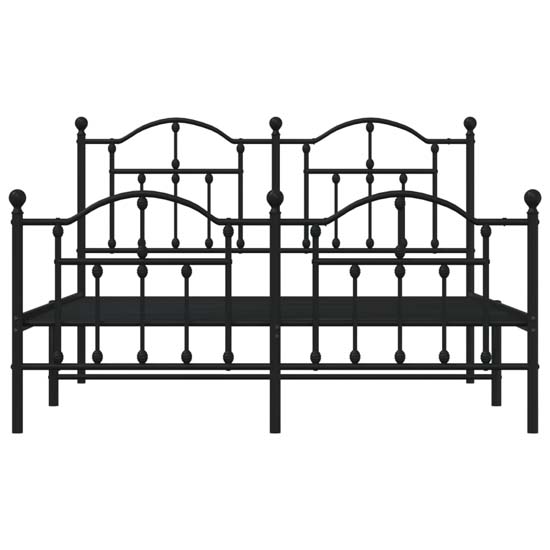 Bolivia Metal Double Bed In Black