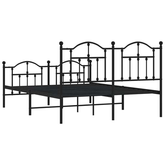 Bolivia Metal Double Bed In Black