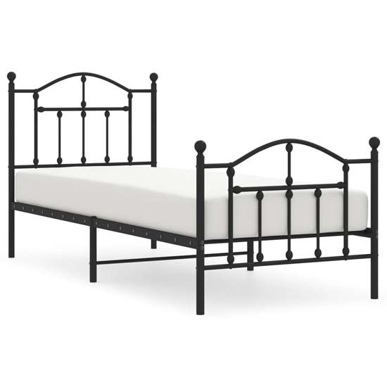 Bolivia Metal Single Bed In Black