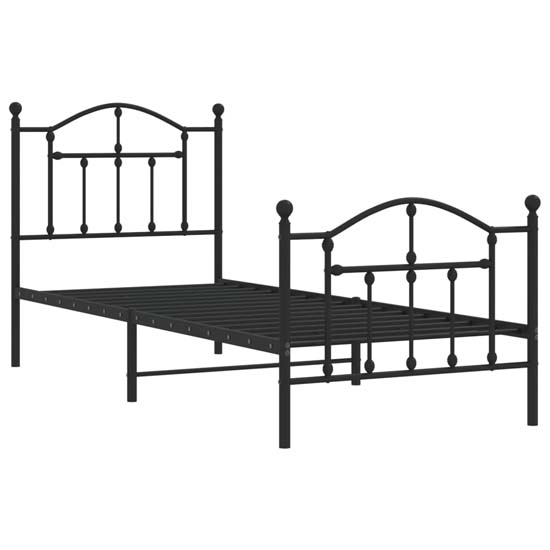 Bolivia Metal Single Bed In Black