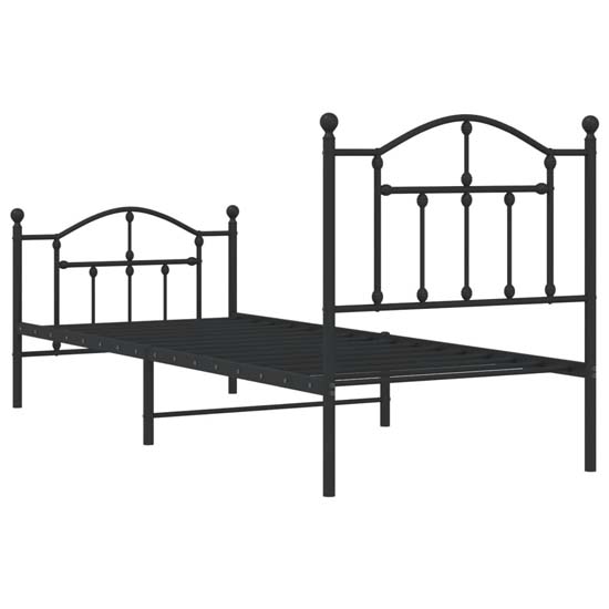 Bolivia Metal Single Bed In Black