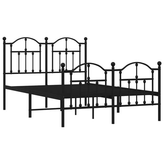 Bolivia Metal Small Double Bed In Black