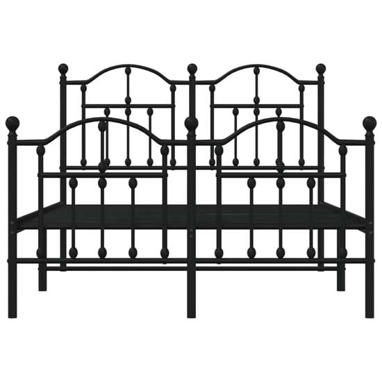 Bolivia Metal Small Double Bed In Black