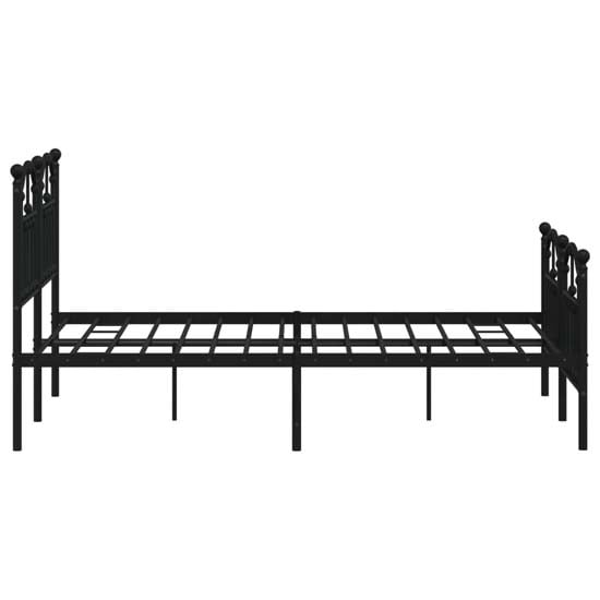 Bolivia Metal Small Double Bed In Black