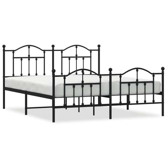 Bolivia Metal Super King Size Bed In Black