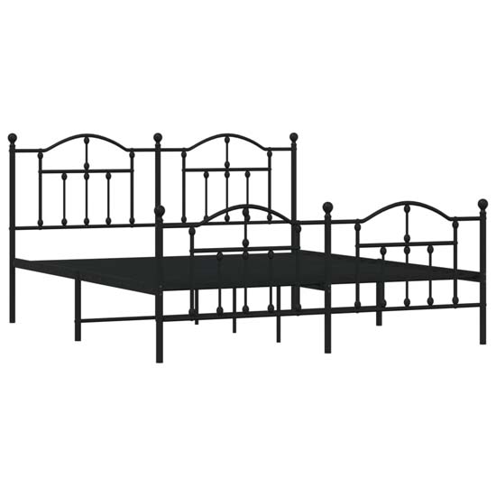 Bolivia Metal Super King Size Bed In Black