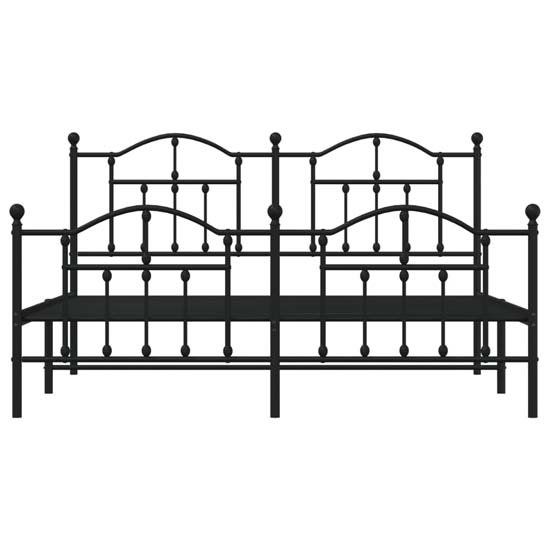 Bolivia Metal Super King Size Bed In Black