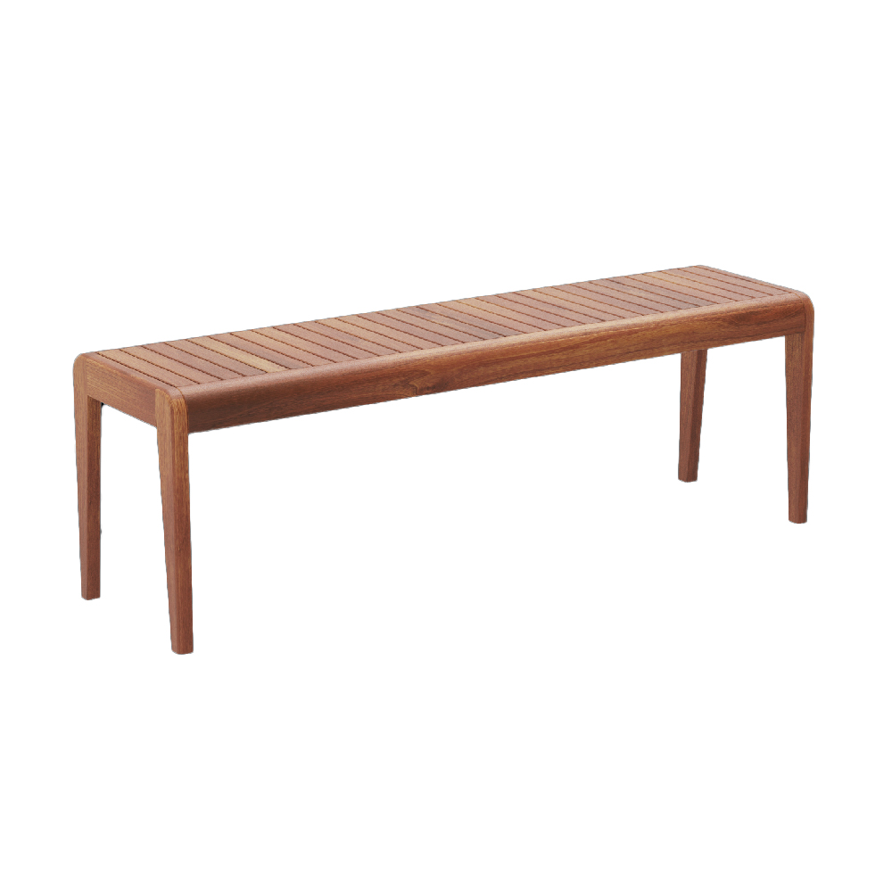 Bolivia Wooden Garden Backless Seating Bench In Rich Brown