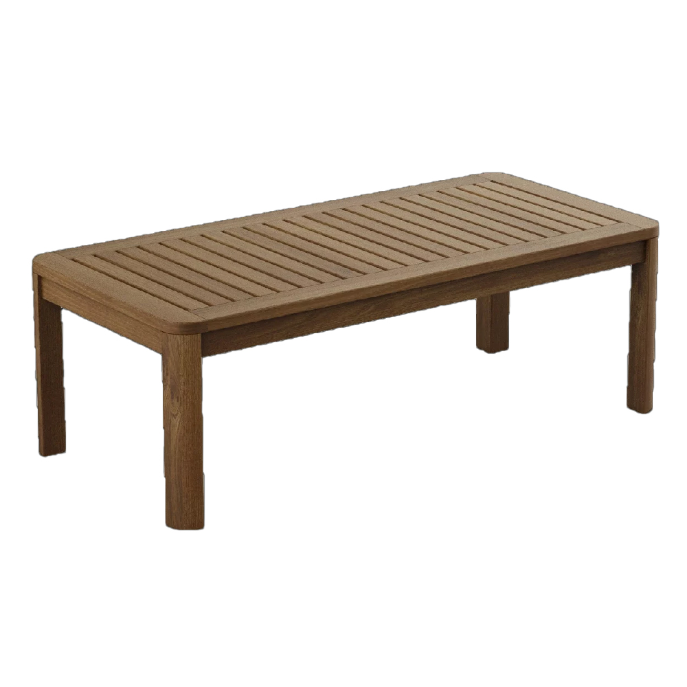 Bolivia Wooden Garden Coffee Table In Rich Brown