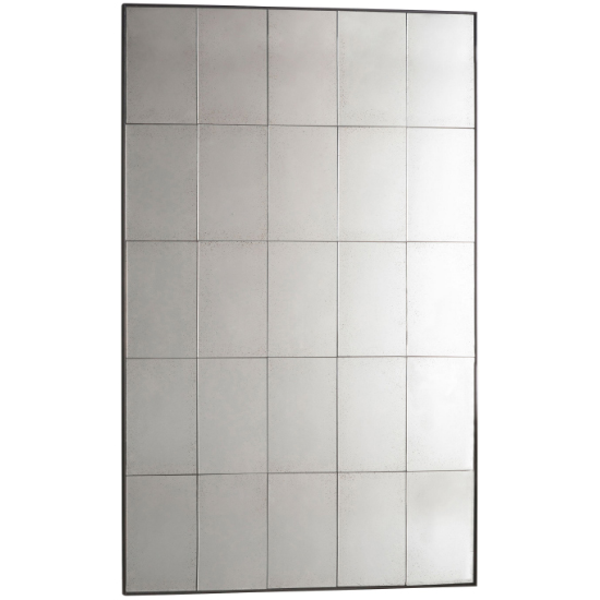 Bollix Large Rectangular Wall Mirror In Antique