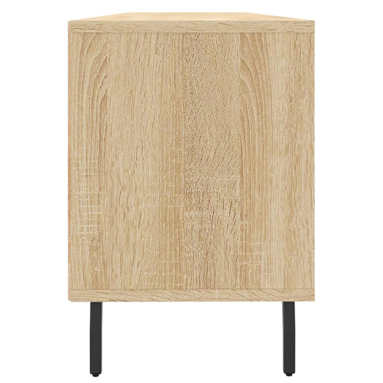Bonn Wooden TV Stand With 3 Drawers In Sonoma Oak