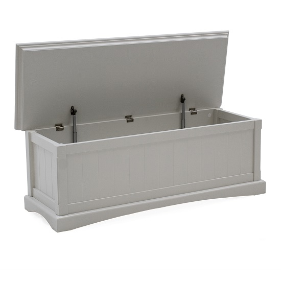 Boody Wooden Blanket Box In Grey Painted Finish Furniture in Fashion