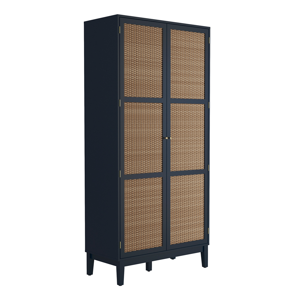 Read more about Bordeaux wooden wardrobe with 2 doors in blue