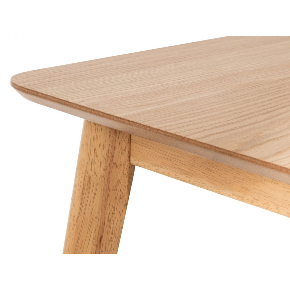 Borden Wooden Dining Table Rectangular In Oak