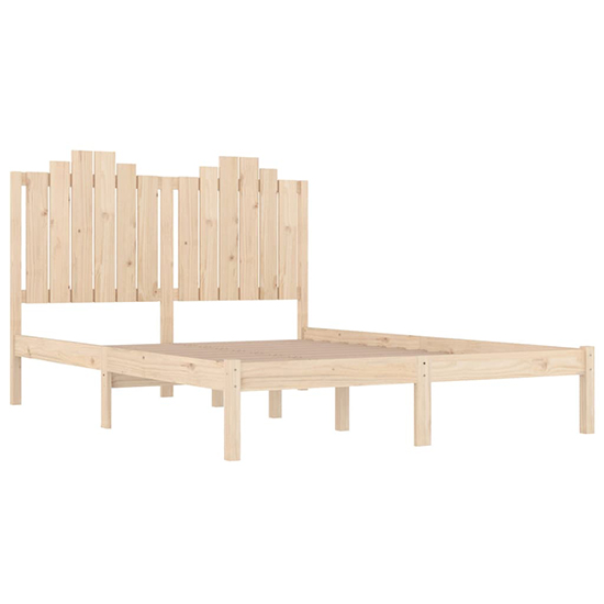 Boreas Solid Pinewood Double Bed In Natural