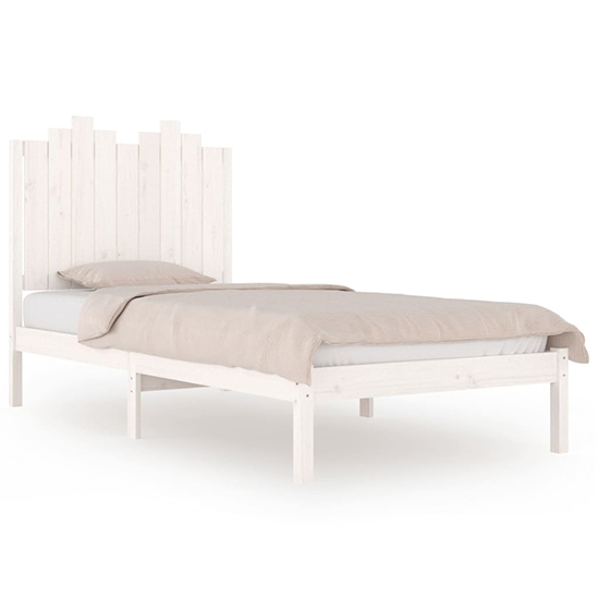 Boreas Solid Pinewood Single Bed In White_2