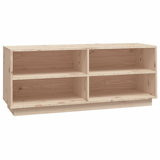 Boris Pinewood Shoe Storage Bench With Shelves In Natural_2