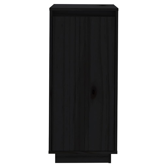 Boris Pinewood Shoe Storage Cabinet With 1 Door In Black_4