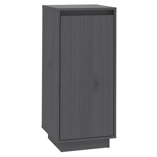 Boris Pinewood Shoe Storage Cabinet With 1 Door In Grey_3