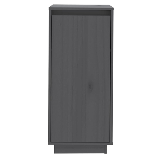 Boris Pinewood Shoe Storage Cabinet With 1 Door In Grey_4