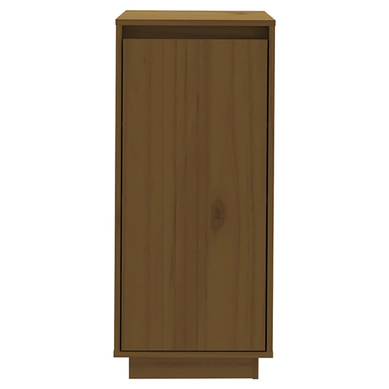 Boris Pinewood Shoe Storage Cabinet With 1 Door In Honey Brown_4