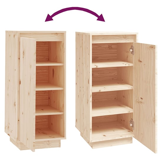 Boris Pinewood Shoe Storage Cabinet With 1 Door In Natural_5