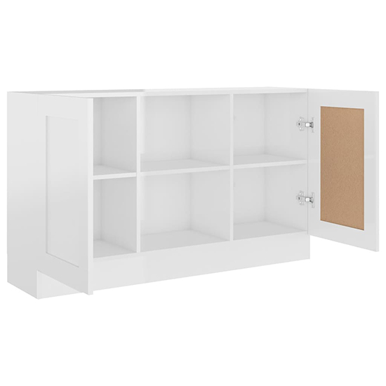 Borna High Gloss Sideboard With 2 Doors In White_4
