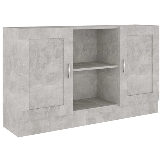 Borna Wooden Sideboard With 2 Doors In Concrete Effect_3