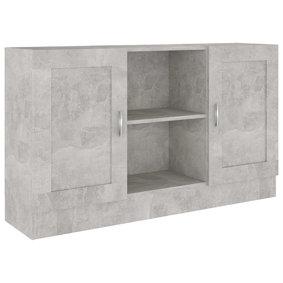 Borna Wooden Sideboard With 2 Doors In Concrete Effect