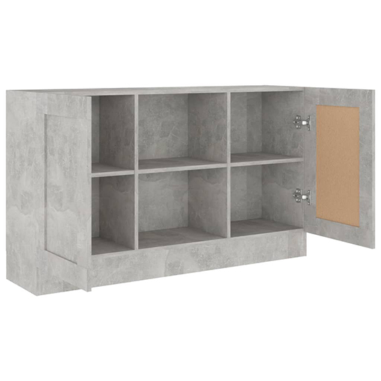 Borna Wooden Sideboard With 2 Doors In Concrete Effect