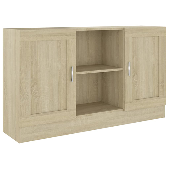 Borna Wooden Sideboard With 2 Doors In Sonoma Oak