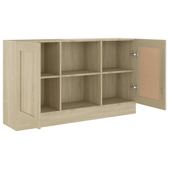 Borna Wooden Sideboard With 2 Doors In Sonoma Oak