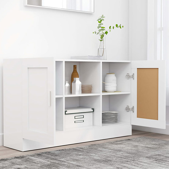 Borna Wooden Sideboard With 2 Doors In White
