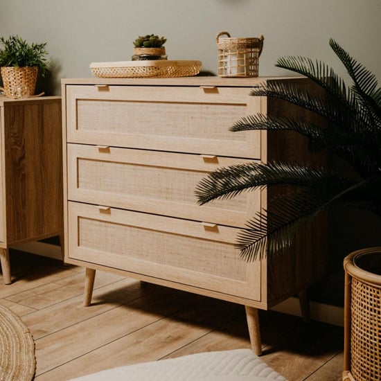 Borox Chest Of Drawers In Sonoma Oak And Bast Look_2