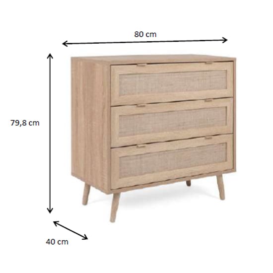 Borox Chest Of Drawers In Sonoma Oak And Bast Look_6