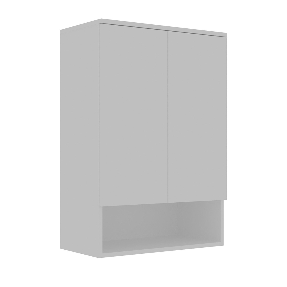 Bosco Wooden Wall Mounted Bathroom Cabinet in Matte White
