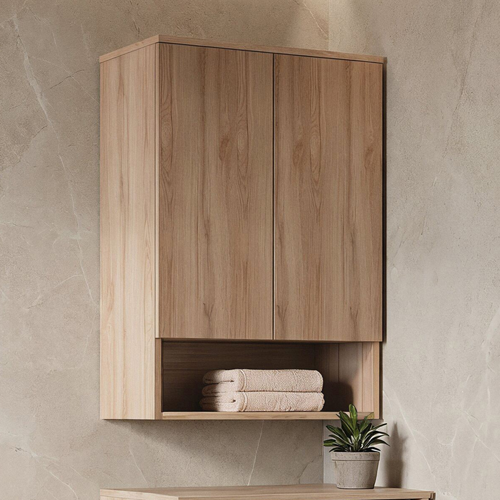 Bosco Wooden Wall Mounted Bathroom Cabinet in Oak