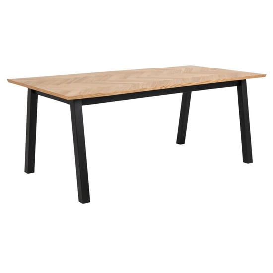 Read more about Bossier rectangular 180cm wooden dining table in oak