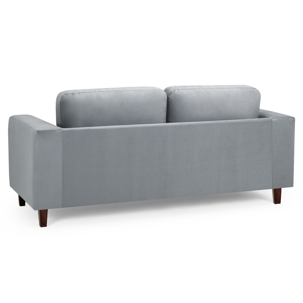Boston Fabric 3 Seater Sofa In Grey