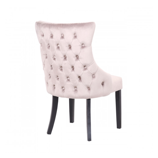 Boston Taupe Velvet Dining Chairs In Pair FiF