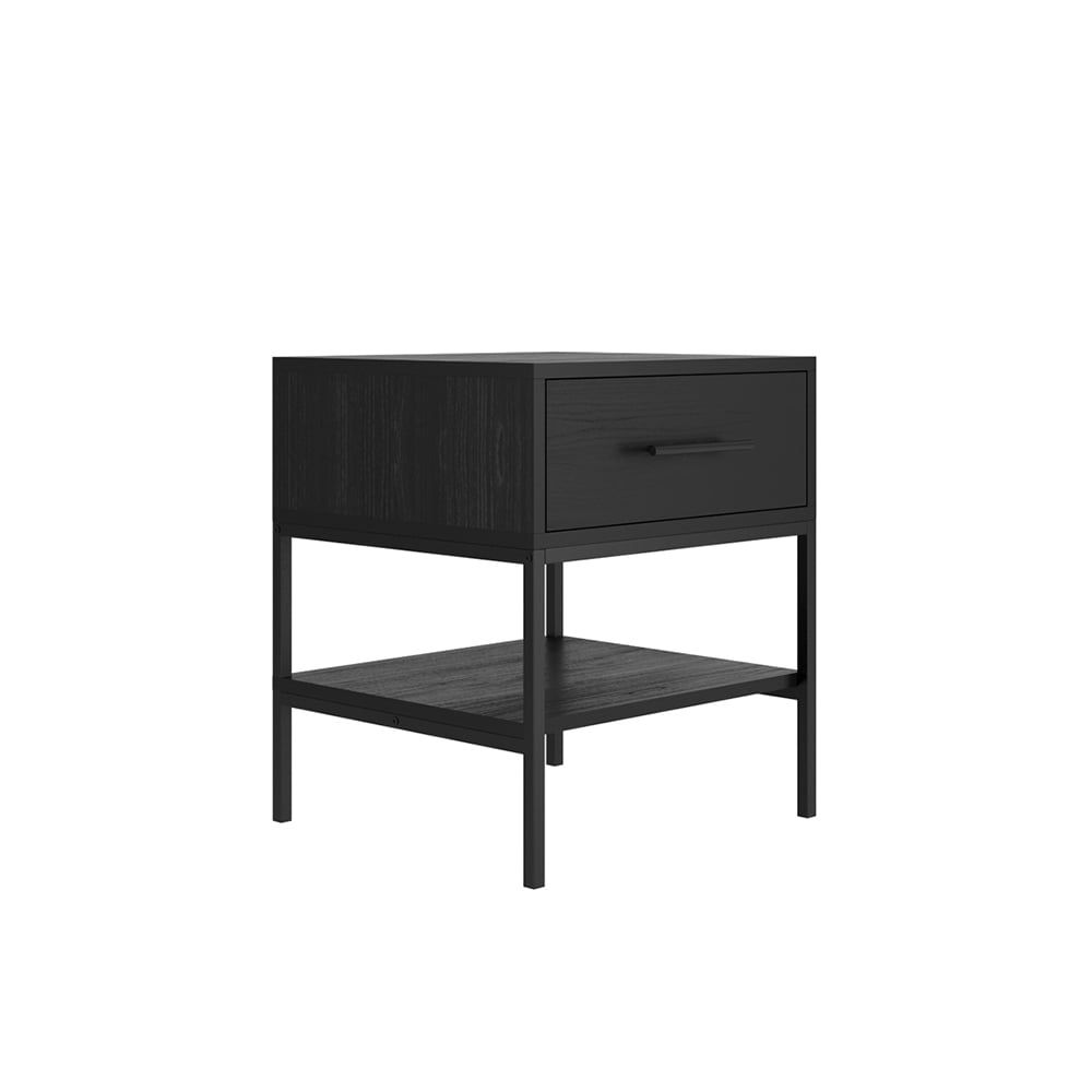 Read more about Boston wooden bedside cabinet in black