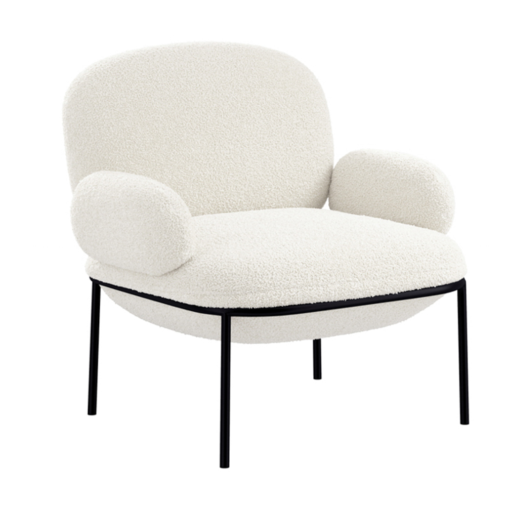 Bothell Fabric Bedroom Chair - Ivory