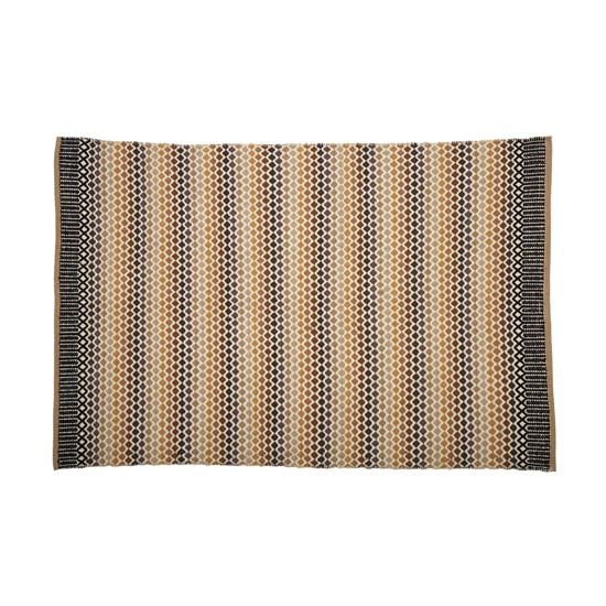 Botin Small Fabric Upholstered Inca Rug In Multi-Colour