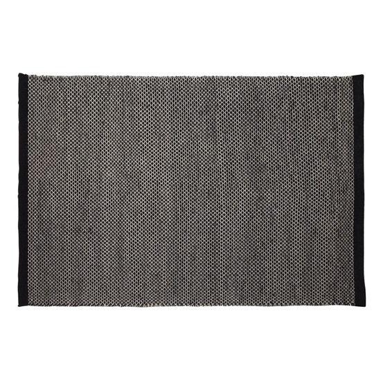 Botin Small Fabric Upholstred Arabic Pattern Rug In Grey