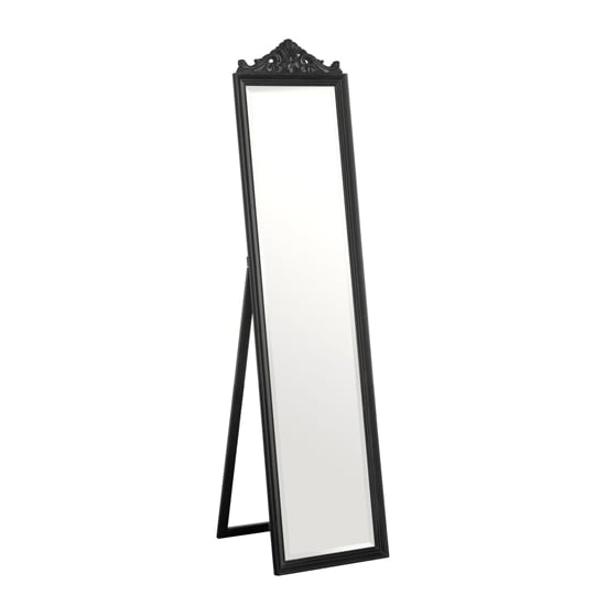 Boufoya Floor Standing Dressing Mirror In Cream Furniture in Fashion