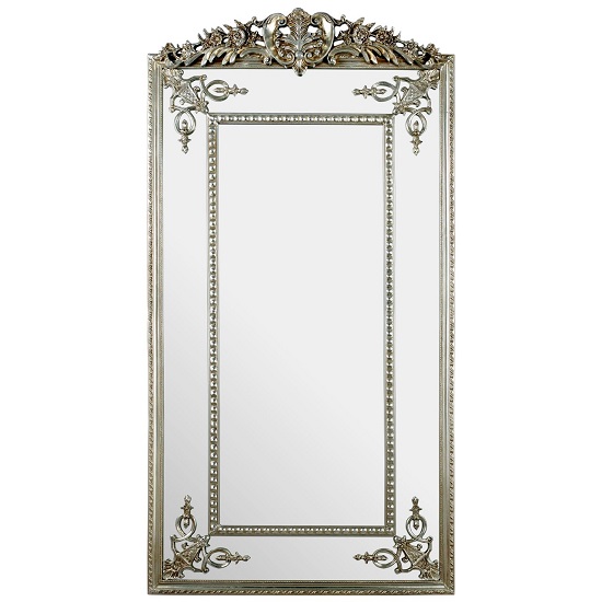 Boule Stylish Wall Mirror In Silver Frame