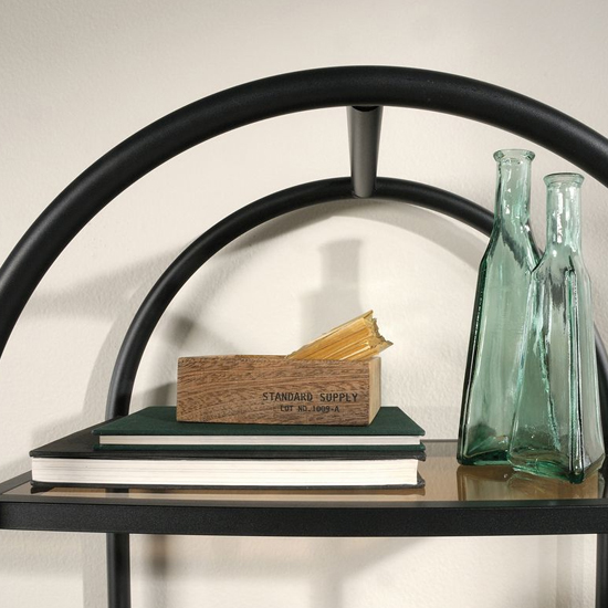Boulevard Oval Glass Shelves Display Stand In Silkscreen_3