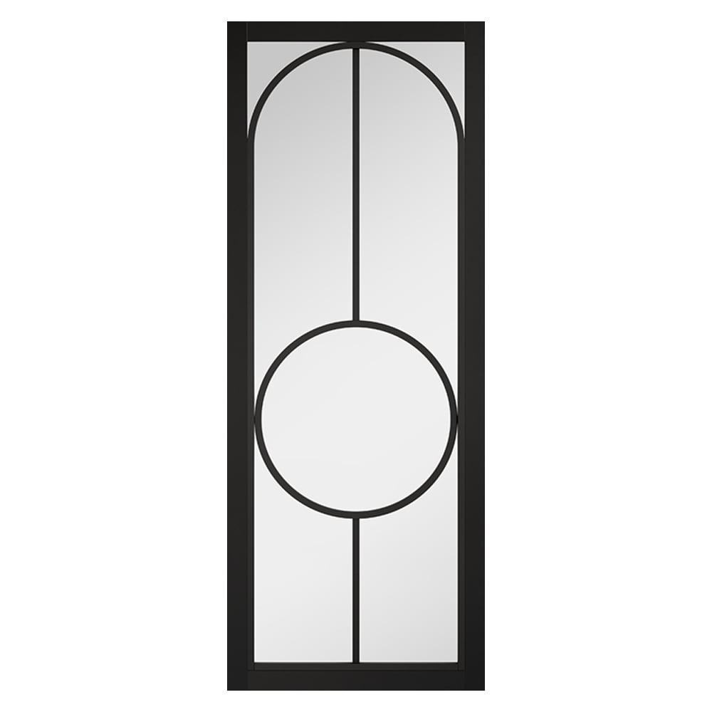 Read more about Bowery 1981mm x 686mm clear glass internal door in black